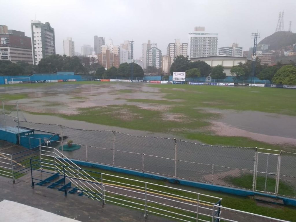 Série D: Vitória X Caldense é adiado por conta das chuvas no ES