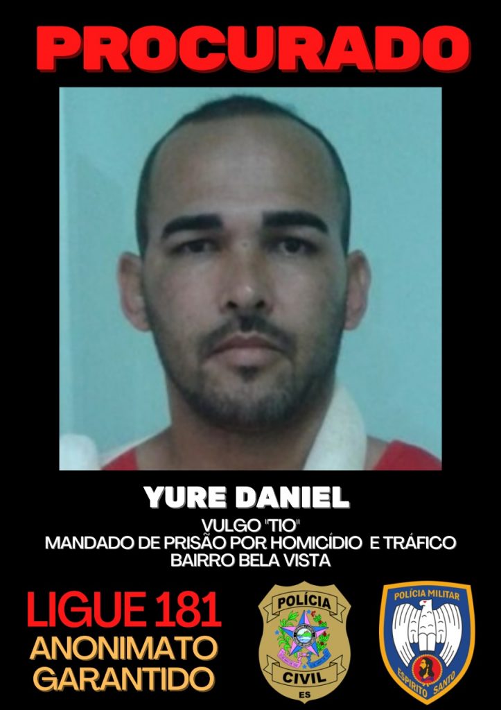 Lista dos cinco criminosos mais procurados de Guarapari é divulgada Lista dos cinco criminosos mais procurados de Guarapari é divulgada