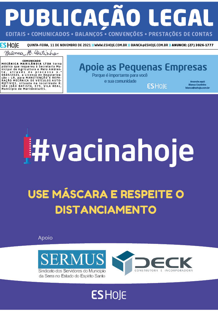 Publicidade Legal - 11/11/2021