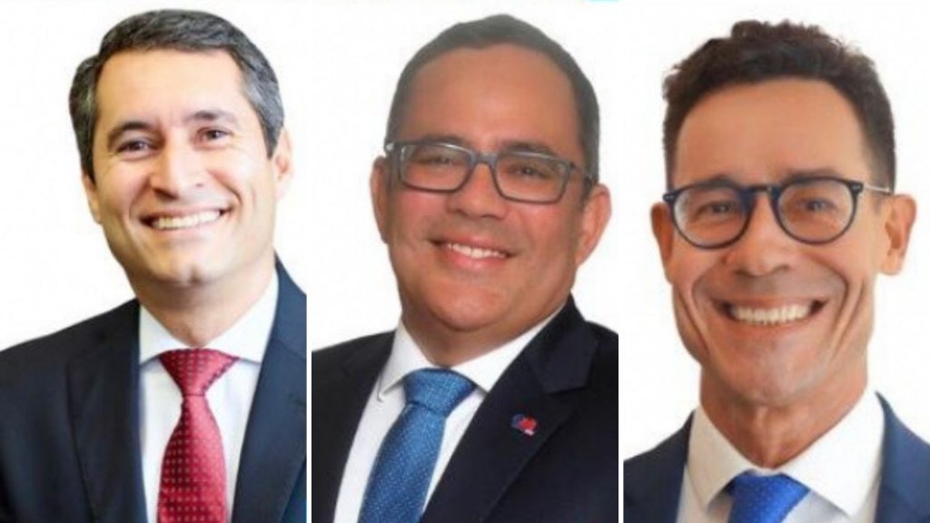 Alexandre Puppim, Raphael Câmara e Vinicius Sant'ana concorrem o voto de Casagrande