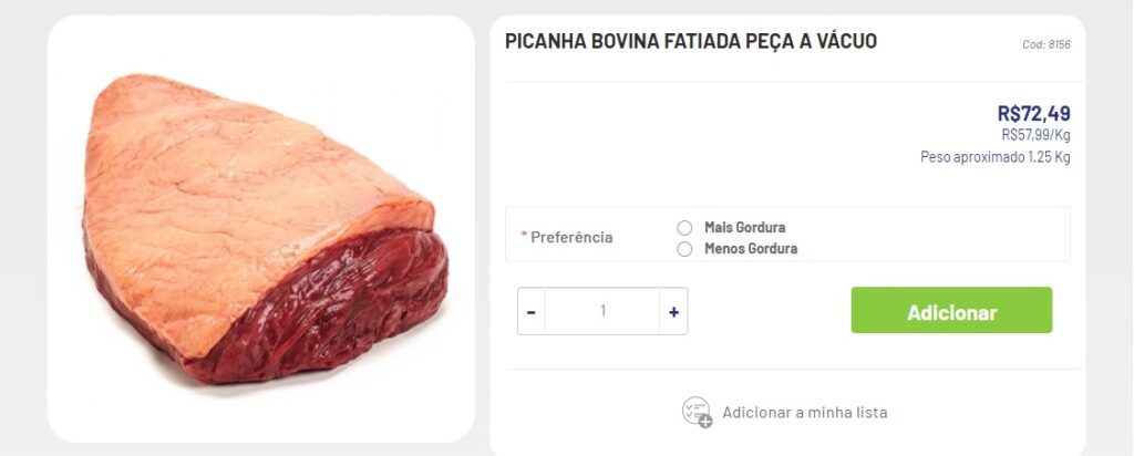 Picanha é encontrada a R$ 57 no ES, mas preço deve subir em junho