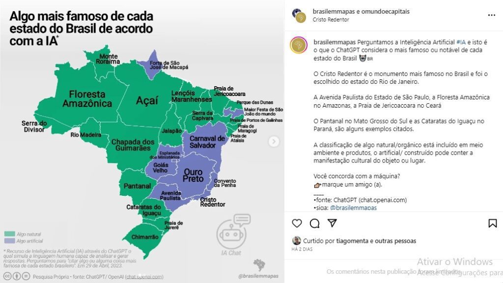 ChatGPT considera Convento da Penha o que há de mais famoso ou notável do Espírito Santo