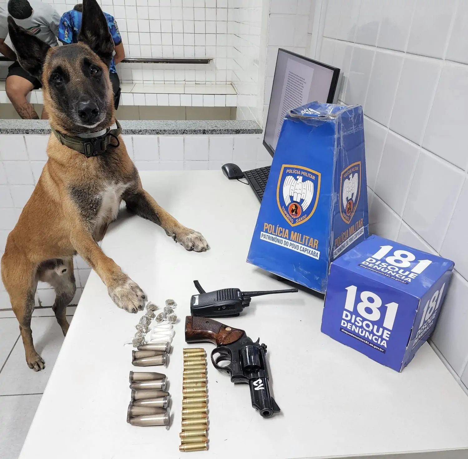 Armas, dinheiro e grande quantidade de drogas foram apreendidas na Serra