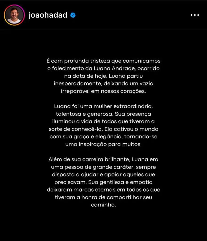 Capixaba lamenta morte de namorada durante procedimento de lipoaspiração no joelho