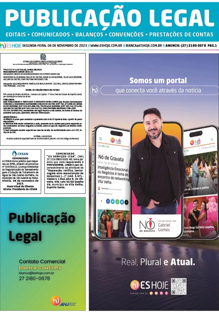 Publicação Legal 06/11/2023