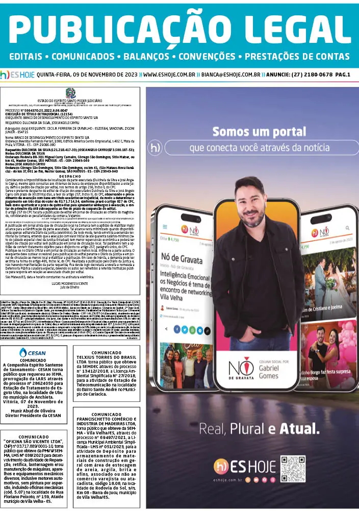 Publicação Legal 09/11/2023