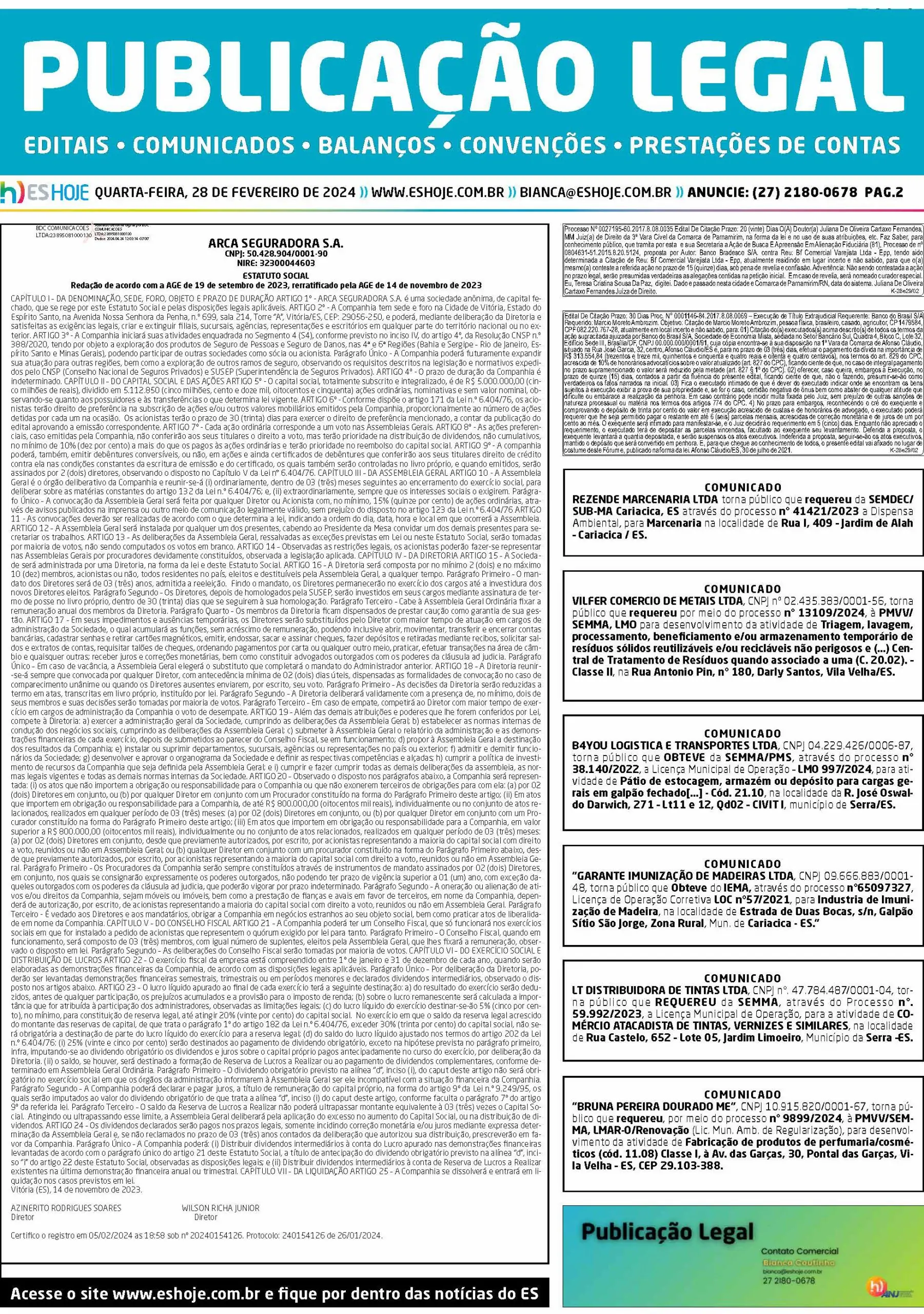 Publicação Legal 28/02/2024