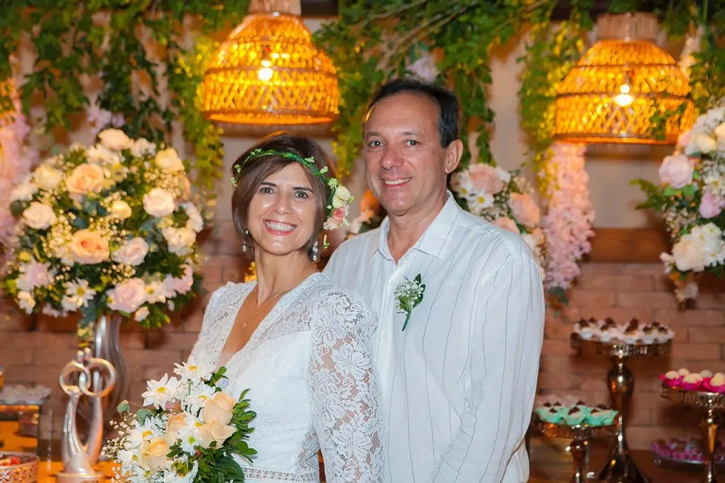 Kelly e Daniel celebram 25 anos de casados