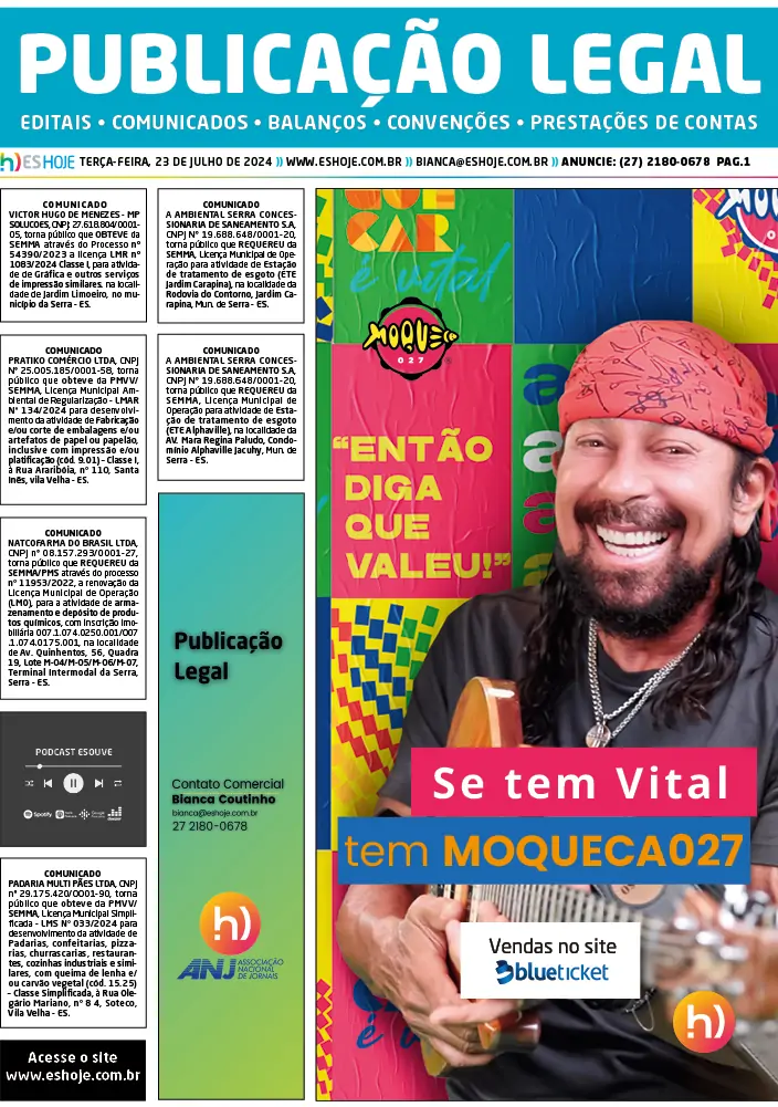 Publicação Legal 23/07/2024
