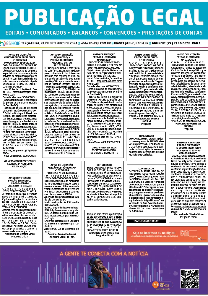 Publicação Legal 24/09/2024