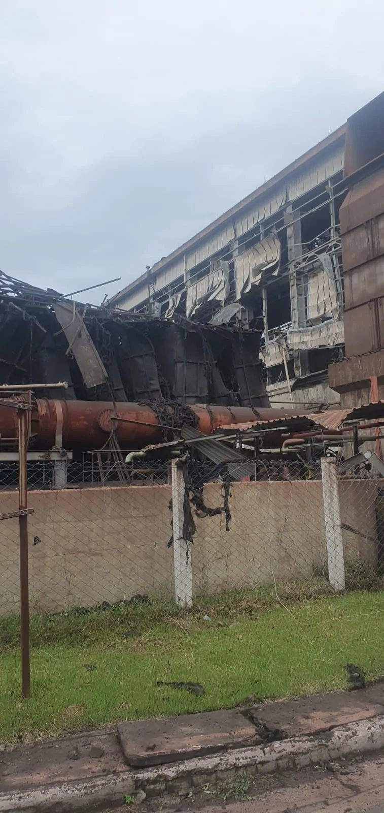 Fotos mostram tamanho da explosão na Arcelor