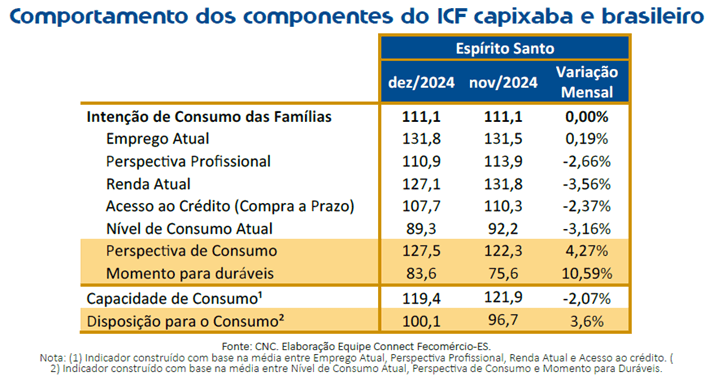 Famílias capixabas fecham 2024 mais dispostas a consumir