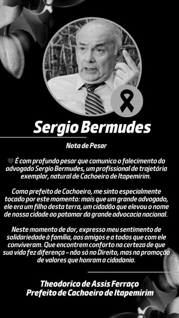 Complicações em decorrência da Covid levam Sergio Bermudes à morte