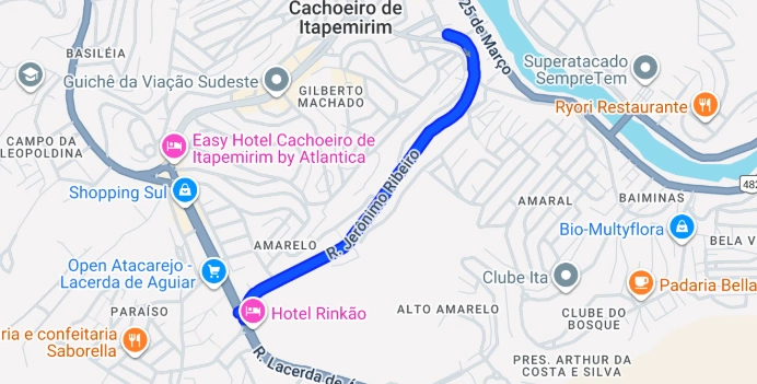 Avenida é interditada por risco de deslizamento de rocha em Cachoeiro; ponte também é fechada