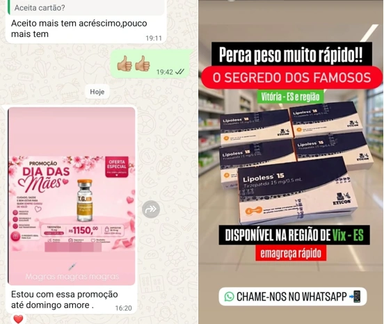 Caneta emagrecedora proibida, que ainda está em testes, já estava sendo vendida no ES