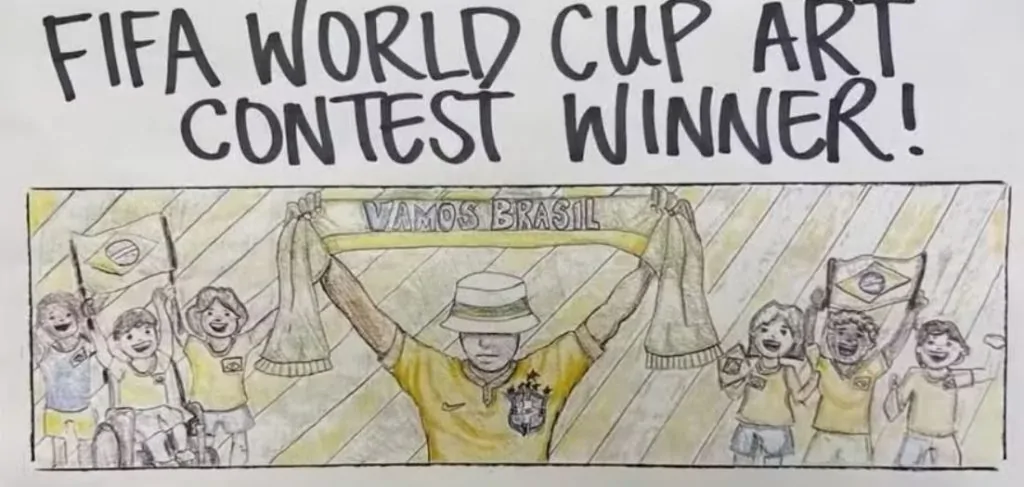 Capixaba vence concurso da Fifa e terá desenho estampado no ônibus da Seleção Brasileira