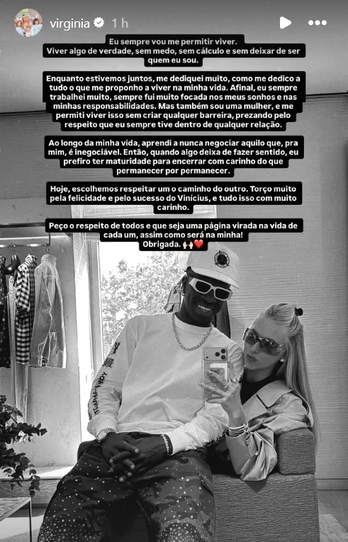 Virginia, Vini Jr. e o amor descartável da nossa era