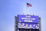 Letreiro de um dos estádios da Copa do Mundo