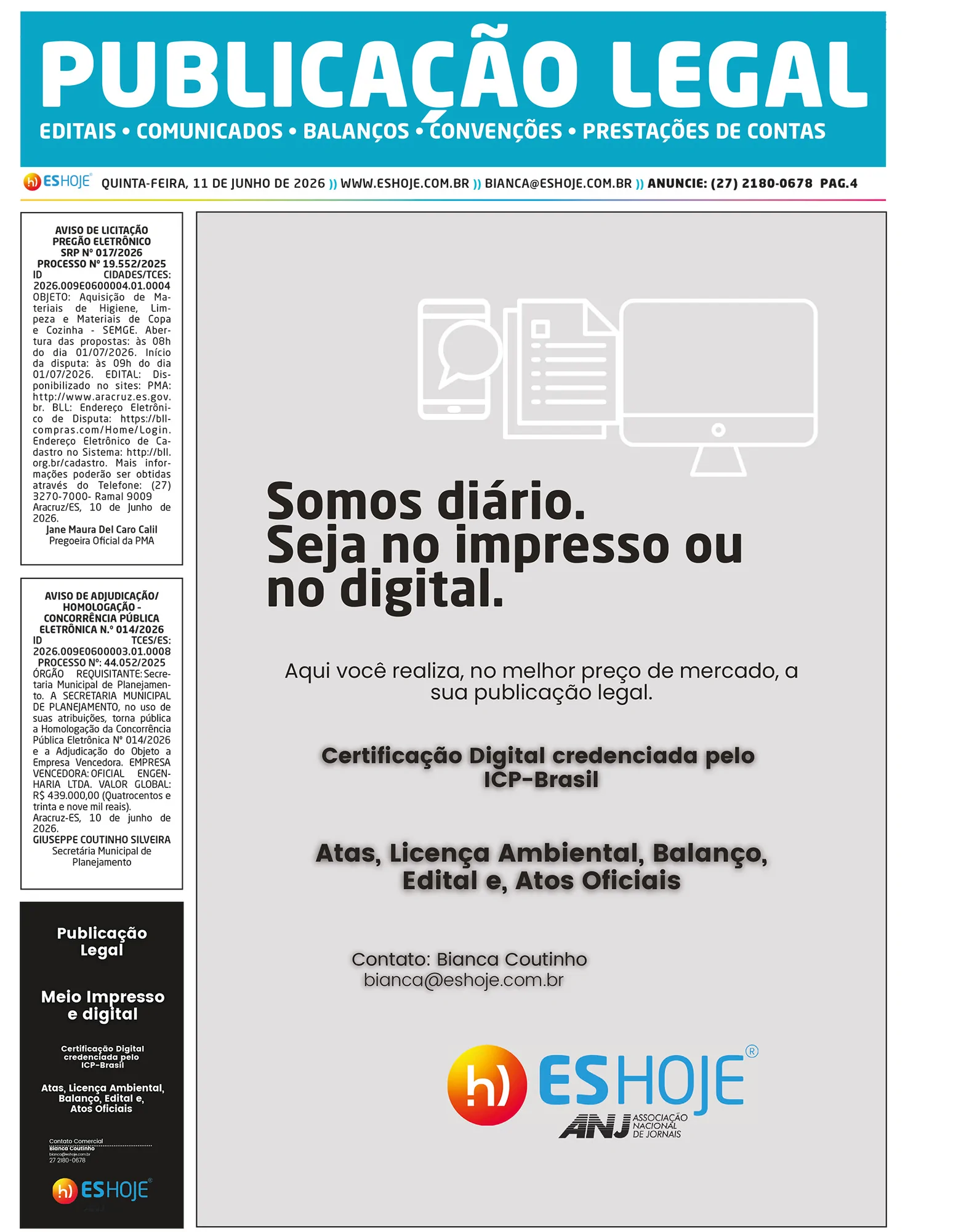 Publicação Legal 11/06/2026