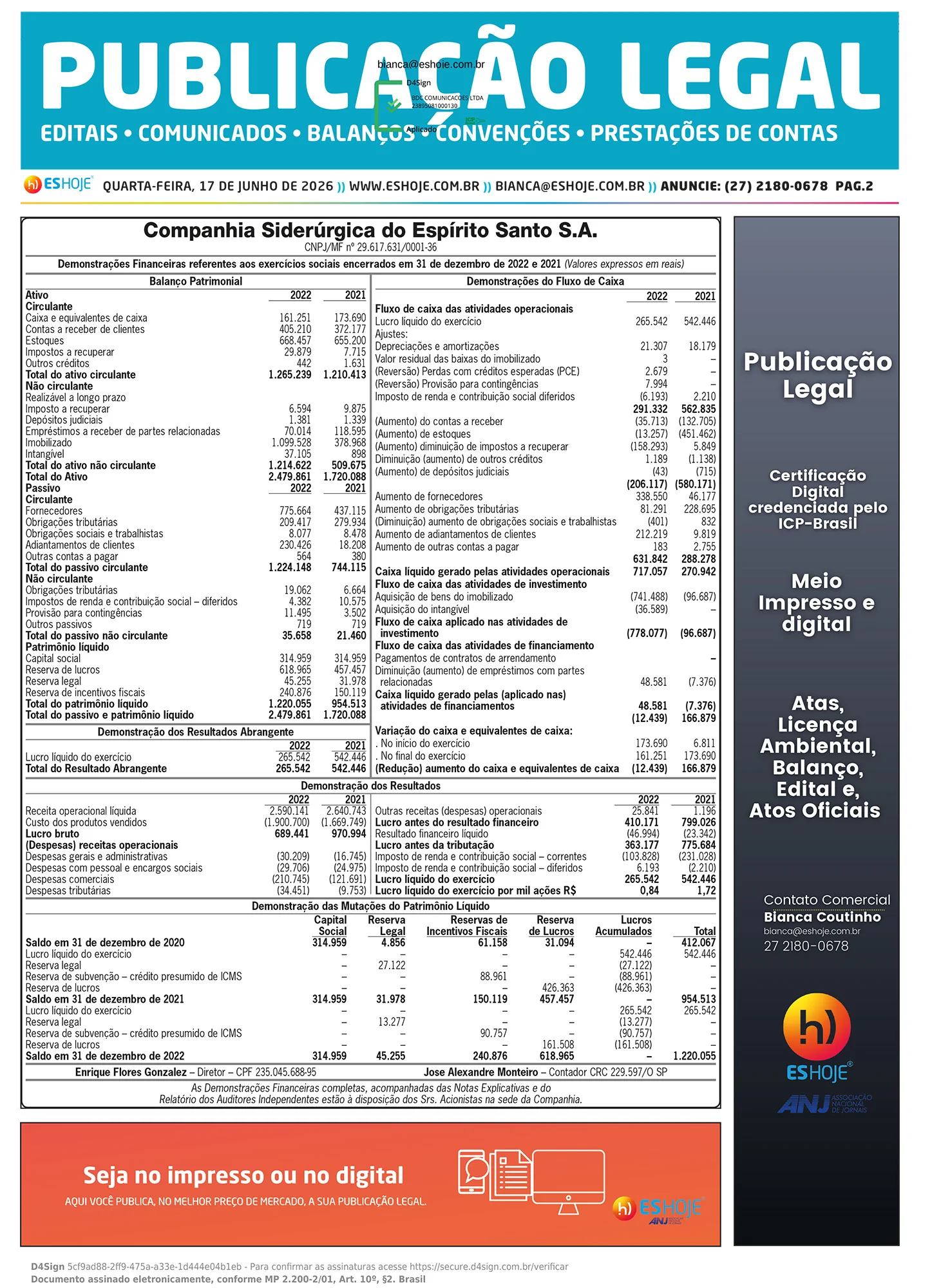 Publicação Legal 17/06/2026