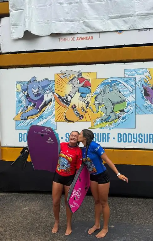 Luna Hardman comemora mais um pódio no Brasileiro de Bodyboarding
