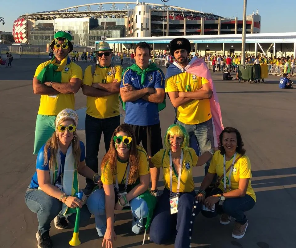 Capixaba realiza sonho e leva filho para torcer pelo Brasil