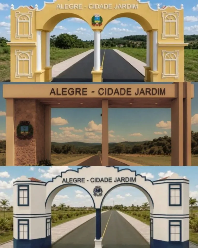 Construção de portal turístico de R$ 396 mil em Alegre vira alvo de debate nas redes sociais