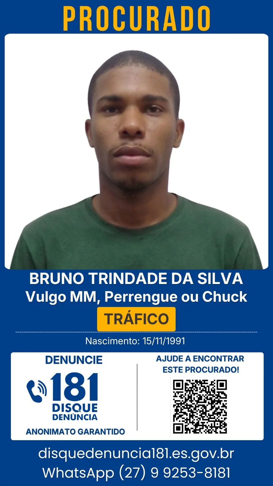 Grande Vitória tem 34 foragidos; veja como denunciar
