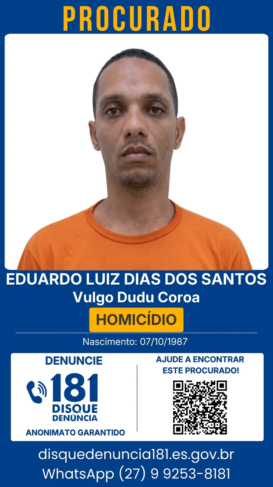 Grande Vitória tem 34 foragidos; veja como denunciar