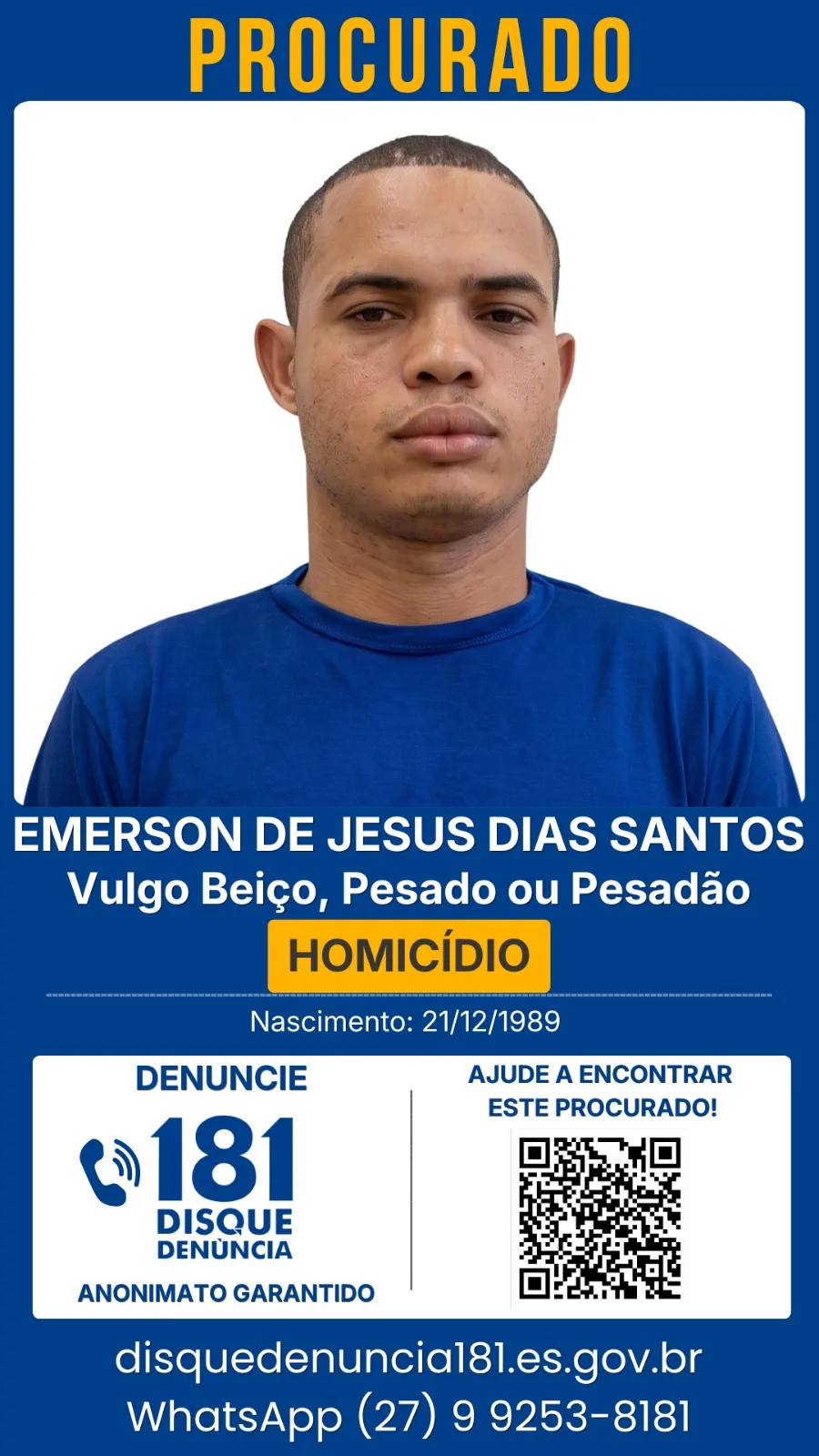 Grande Vitória tem 34 foragidos; veja como denunciar
