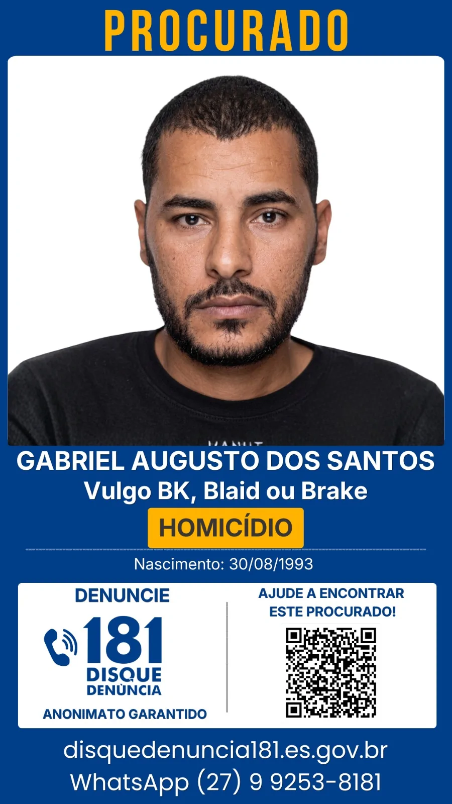 Grande Vitória tem 34 foragidos; veja como denunciar