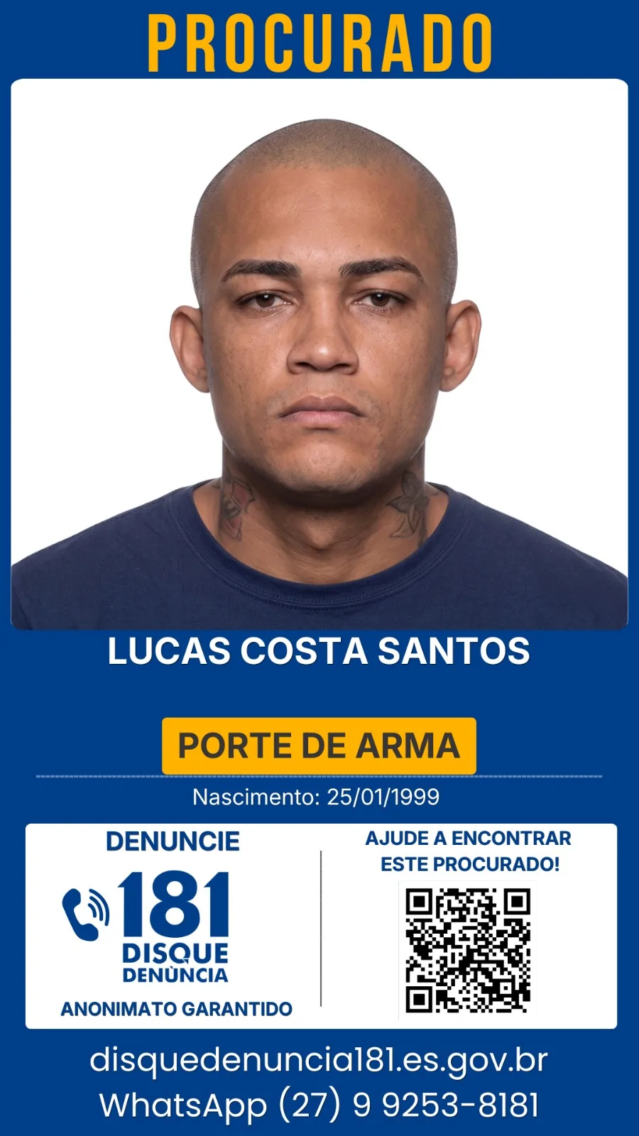 Grande Vitória tem 34 foragidos; veja como denunciar