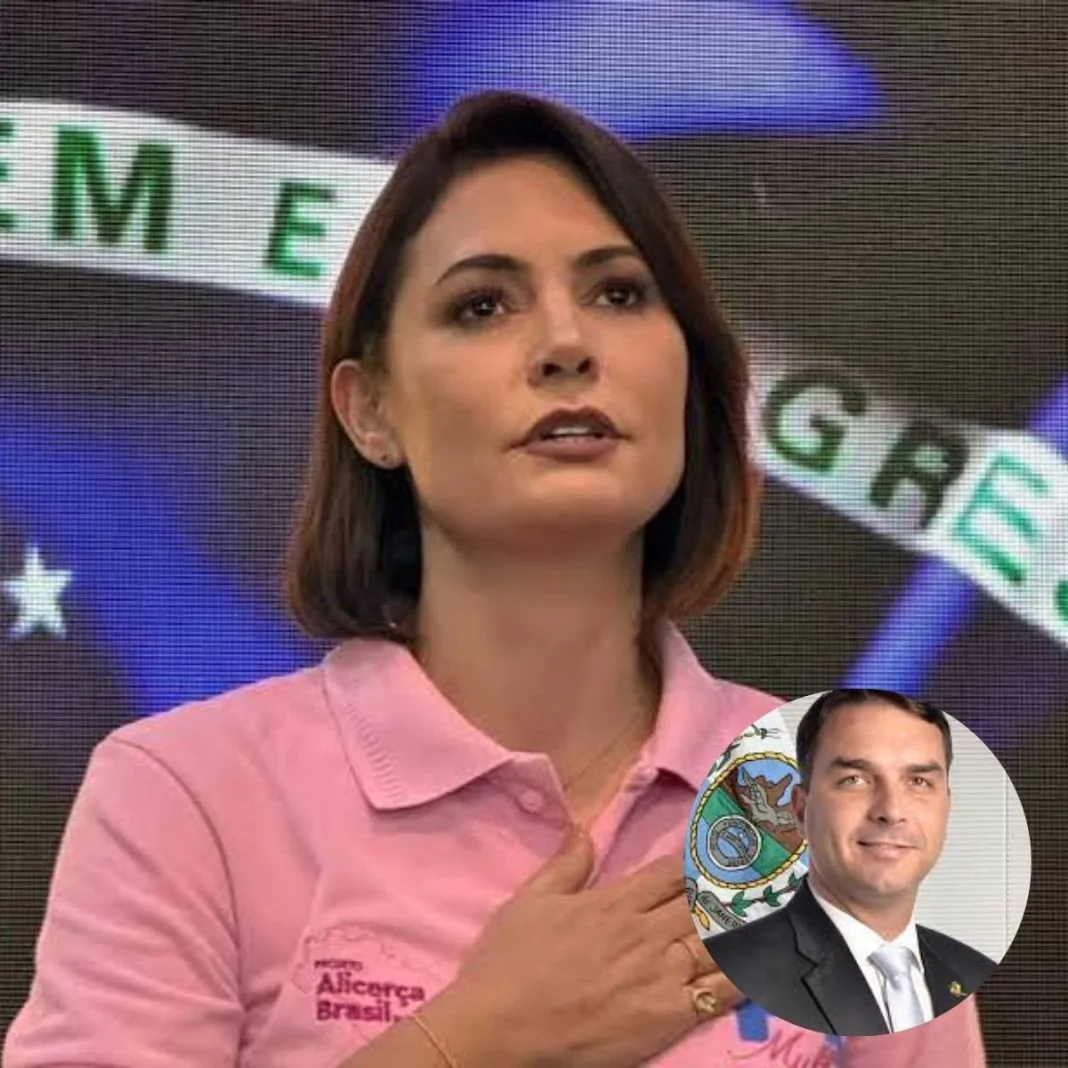 MICHELLE E FLÁVIO BOLSONARO