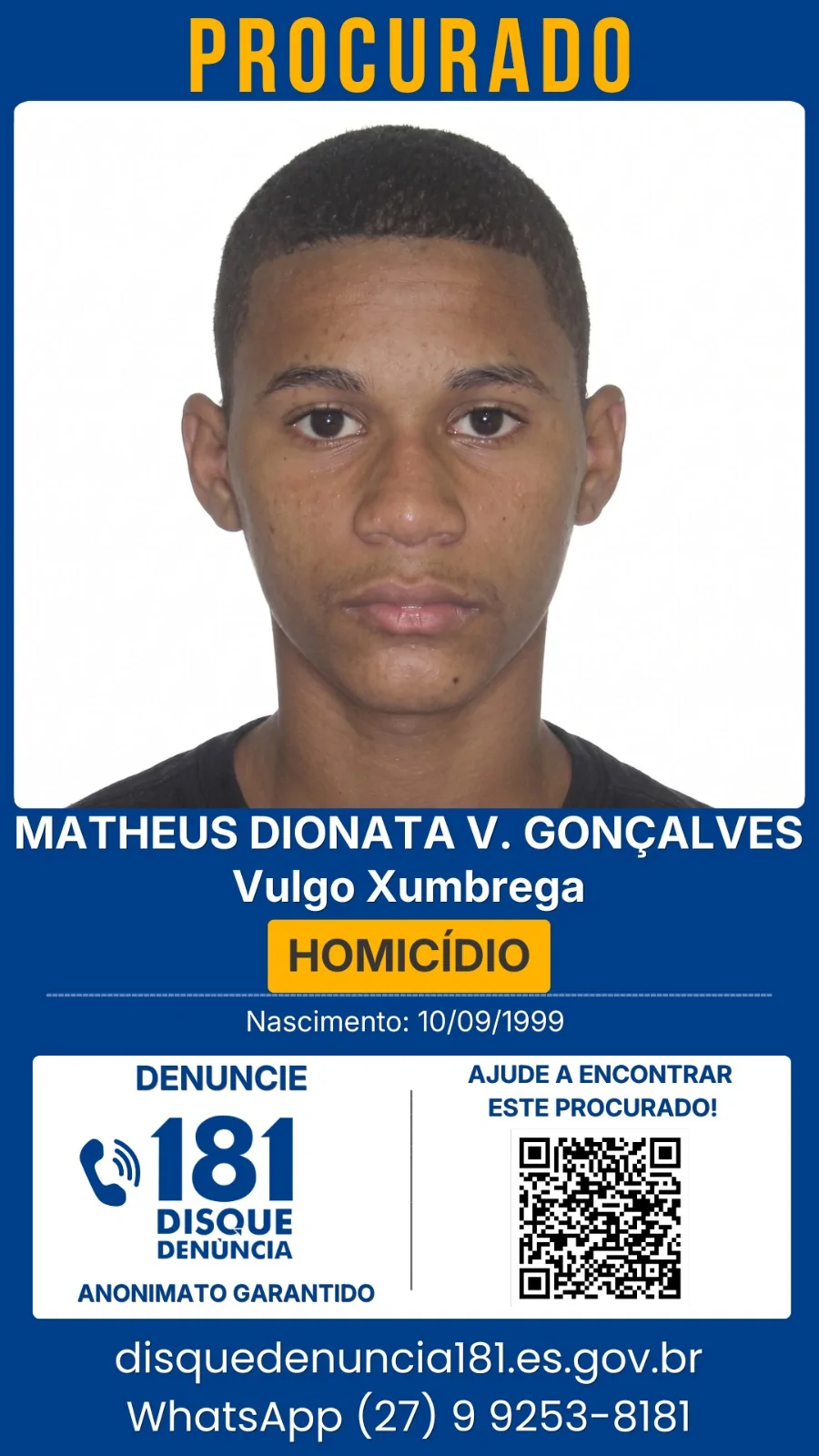 Grande Vitória tem 34 foragidos; veja como denunciar
