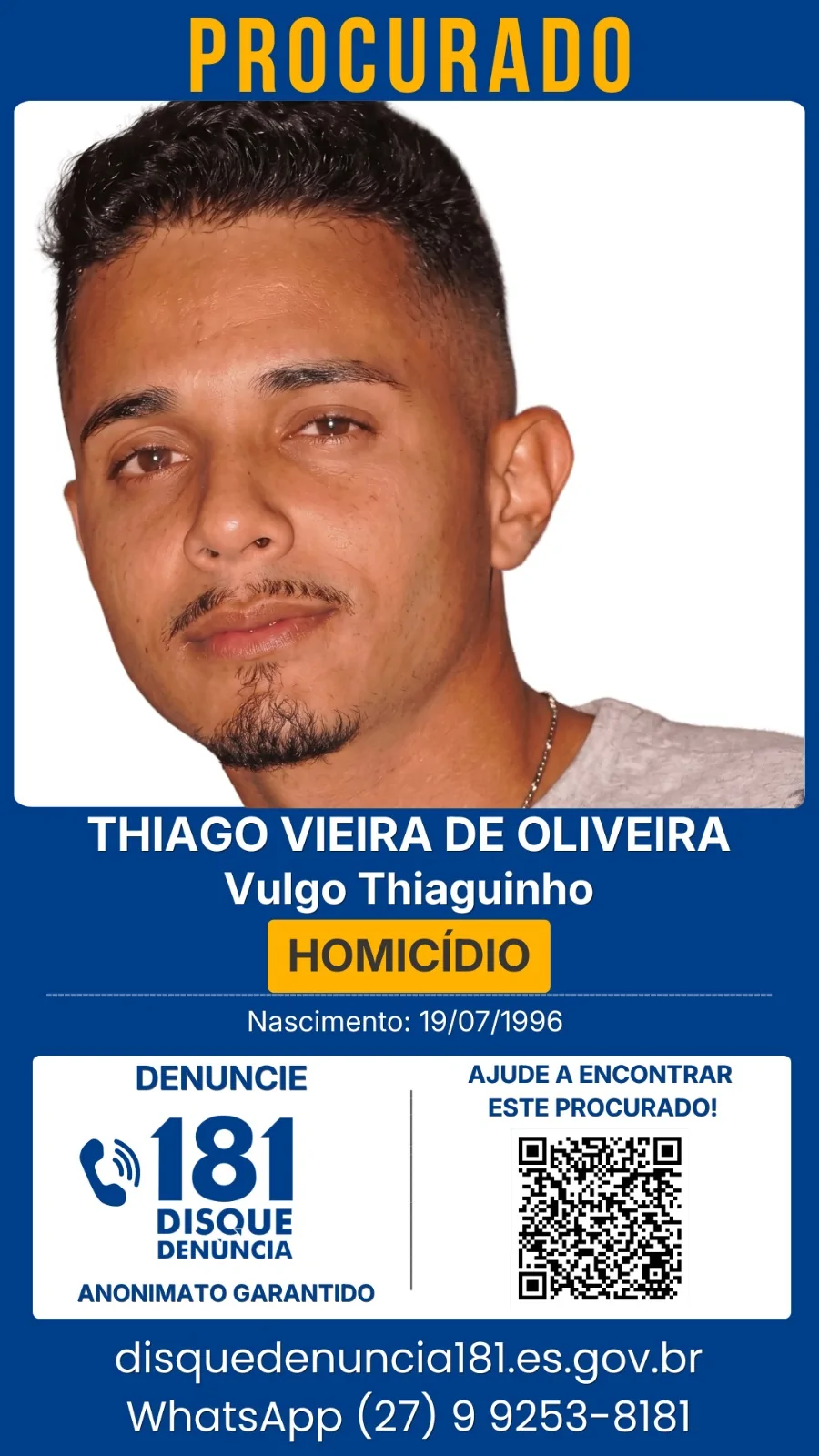 Grande Vitória tem 34 foragidos; veja como denunciar