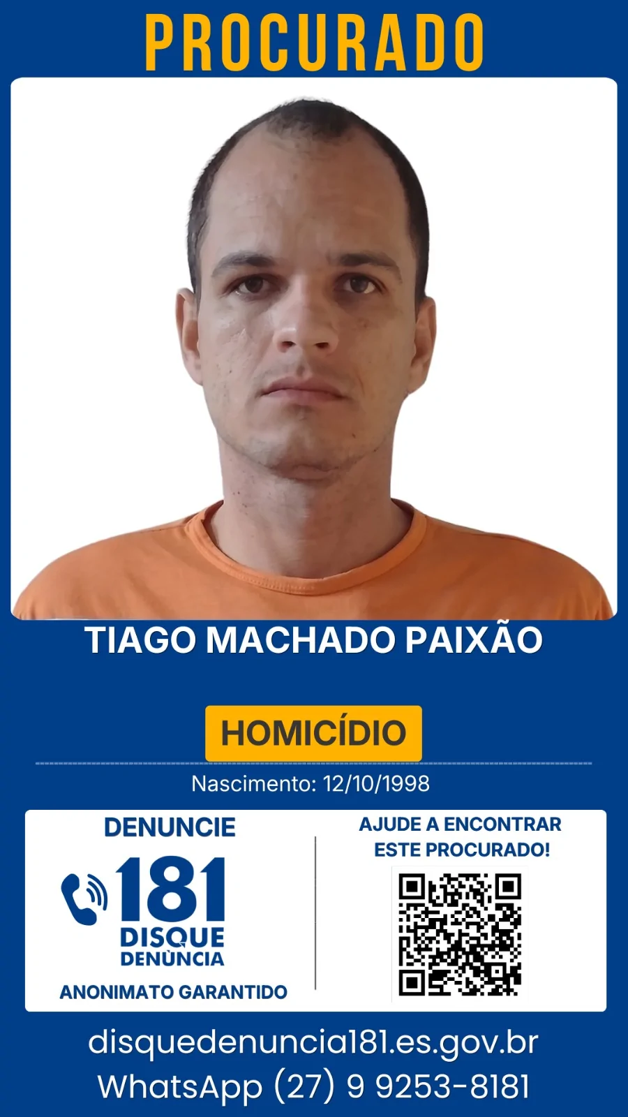 Grande Vitória tem 34 foragidos; veja como denunciar