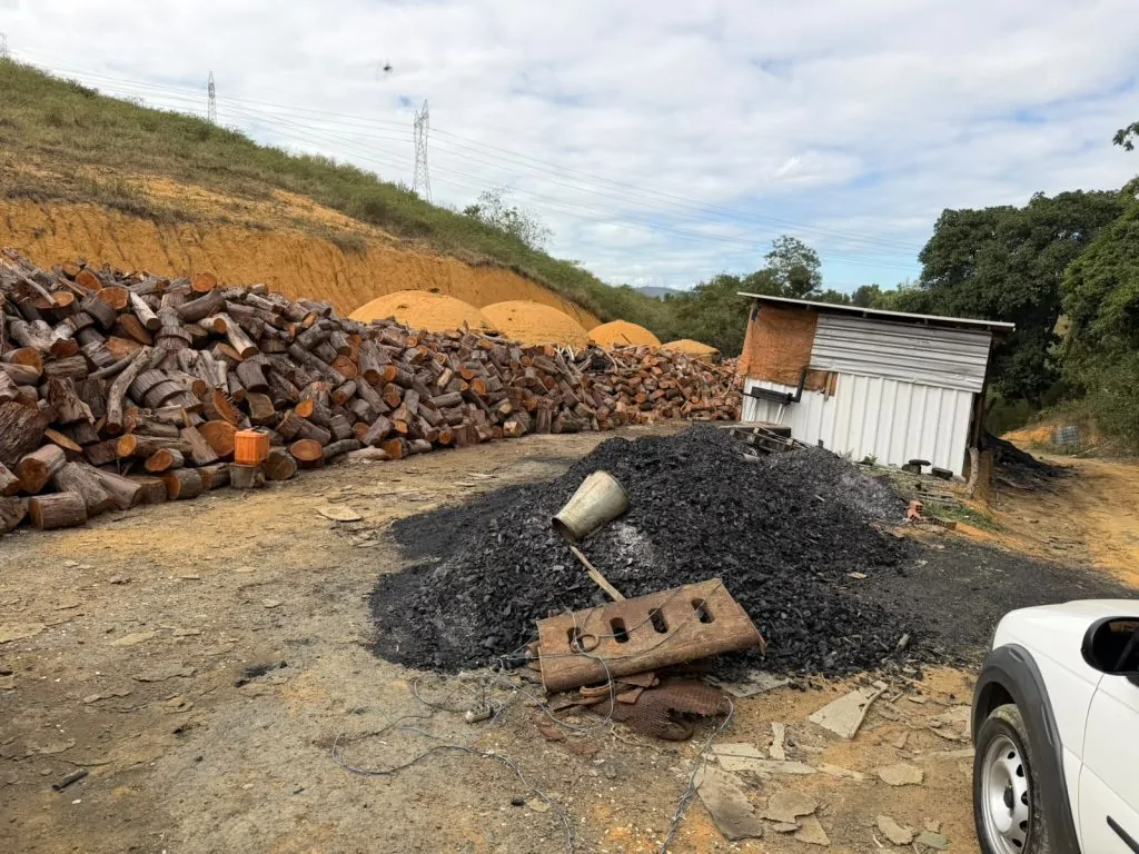 Denúncia revela carvoaria irregular funcionando em Cariacica