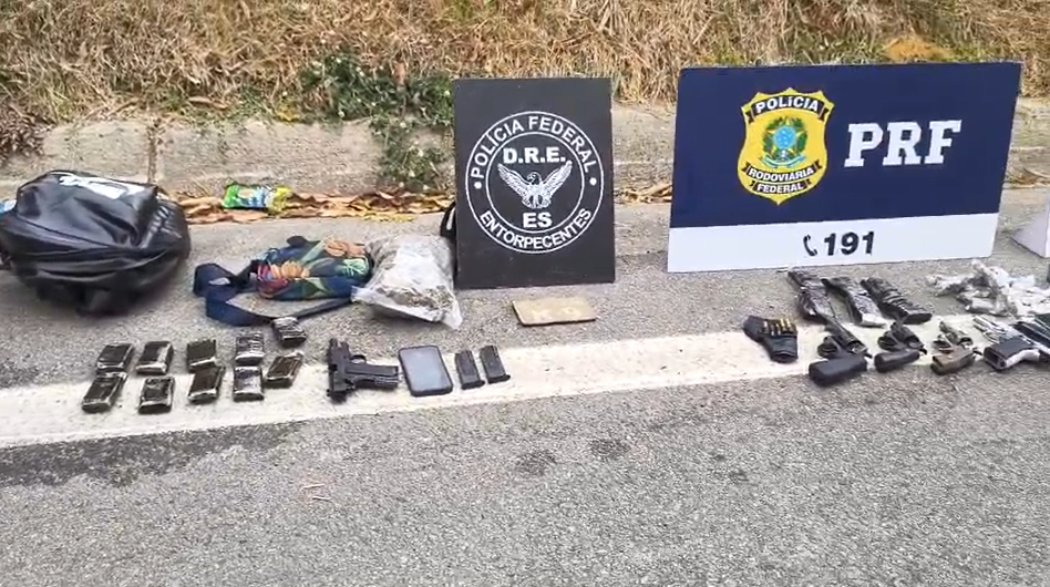 Adolescente e grávida são flagrados com armas e drogas em ônibus de viagem no ES - QTU Questões do Universo