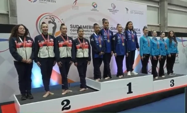 Trio capixaba conquista ouro na Copa Sul-Americana de Ginástica Rítmica