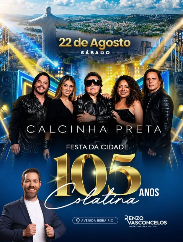 MPC-ES pede suspensão de publicações que associam prefeito de Colatina à festa dos 105 anos MPC-ES pede suspensão de publicações que associam prefeito de Colatina à festa dos 105 anos