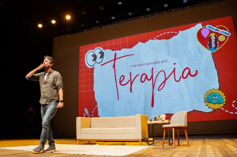 Comédia "Terapia", protagonizada por Marcelo Serrado, estreia em Vitória com sessões extras Comédia "Terapia", protagonizada por Marcelo Serrado, estreia em Vitória com sessões extras