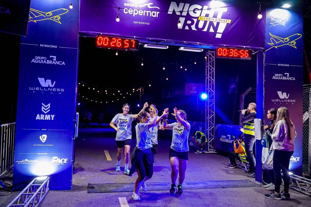 Última-edição-da-Night-Run-Vitória-Airport-crédito-Bruno-Lopes-Esportevix- Última edição da Night Run Vitória Airport — Foto: Bruno Lopes Esportevix