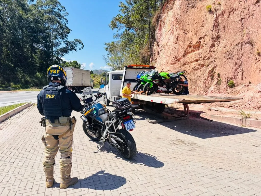 Operação Independência no ES: PRF flagra motociclista a 178 km/h