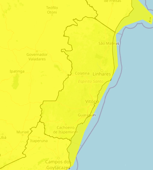 Tempestade pode atingir todo o ES nesta sexta-feira Tempestade pode atingir todo o ES nesta sexta-feira