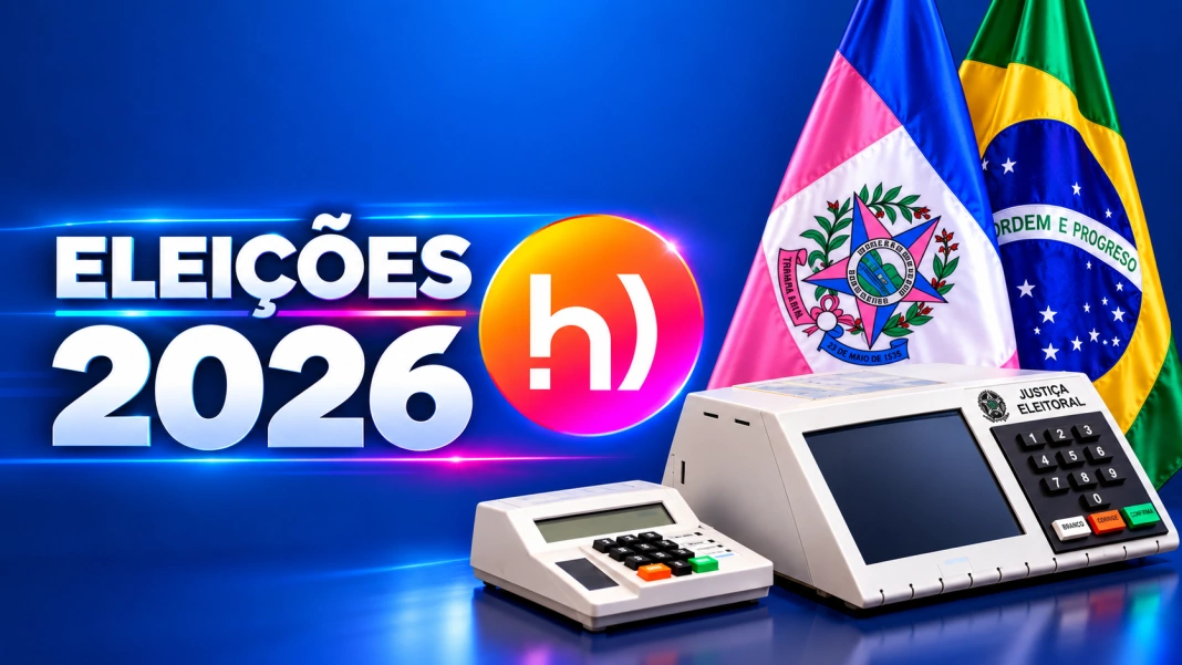 Eleições 2026_ Urnas e Bandeiras do Brasil